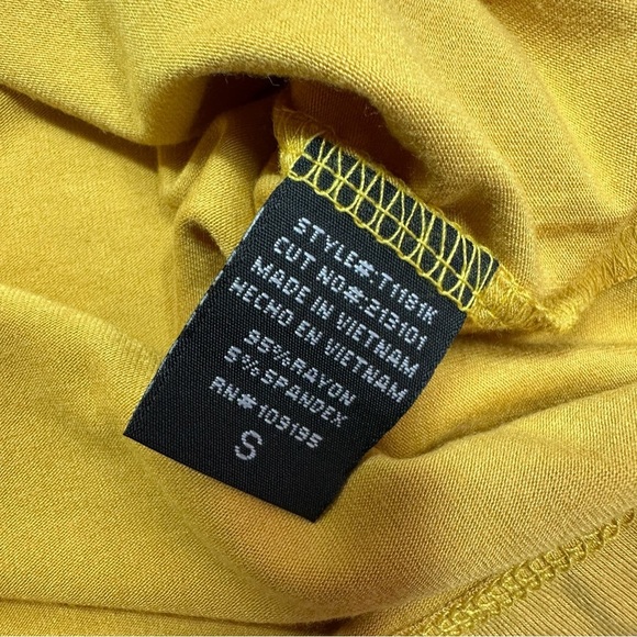 NWT annabelle boutique Mustard knit top batwing oversized casual boho western - Picture 7 of 8